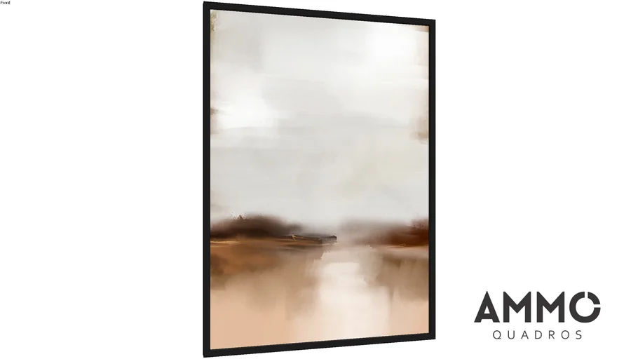 Quadro Paisagem Neutra - Ammo Quadros