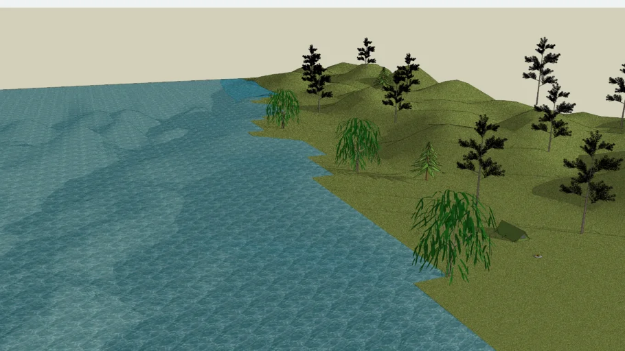 Terrain at water