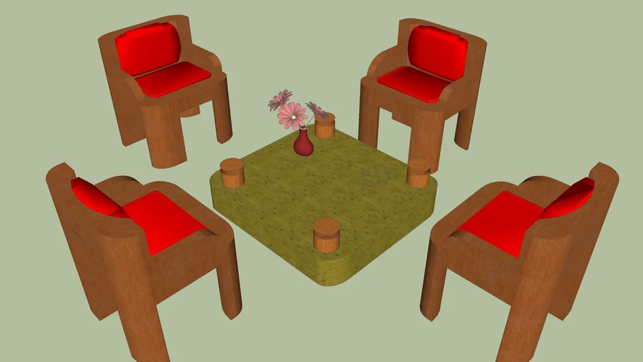wood Chair-table