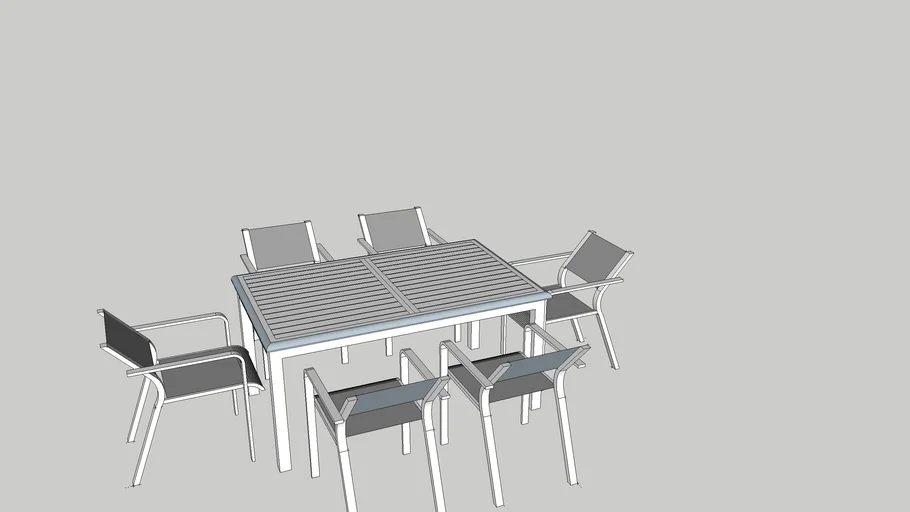 salon de jardin en aluminium