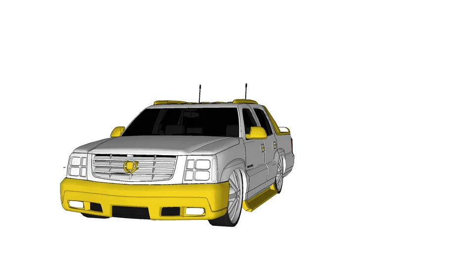 Cadilac Escalade EXT With Spoiler