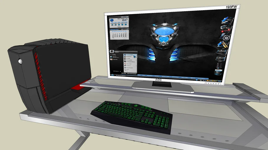 computer Alienware (may khung)