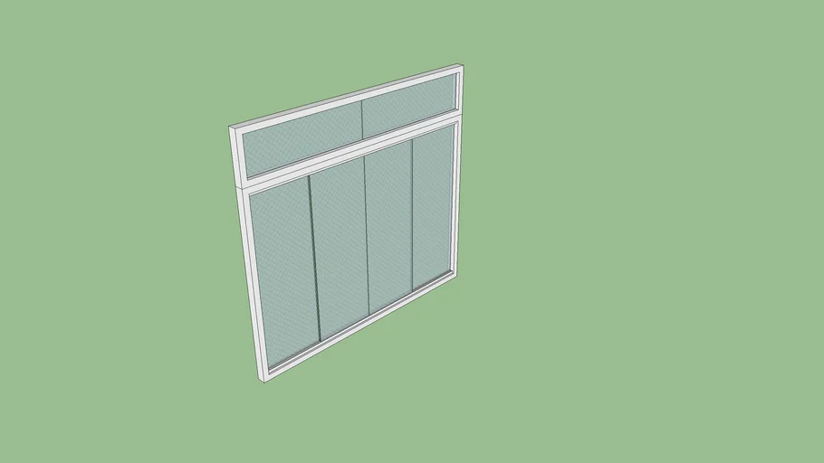 VENTANA AMPLIA CON MARCO SUPERIOR