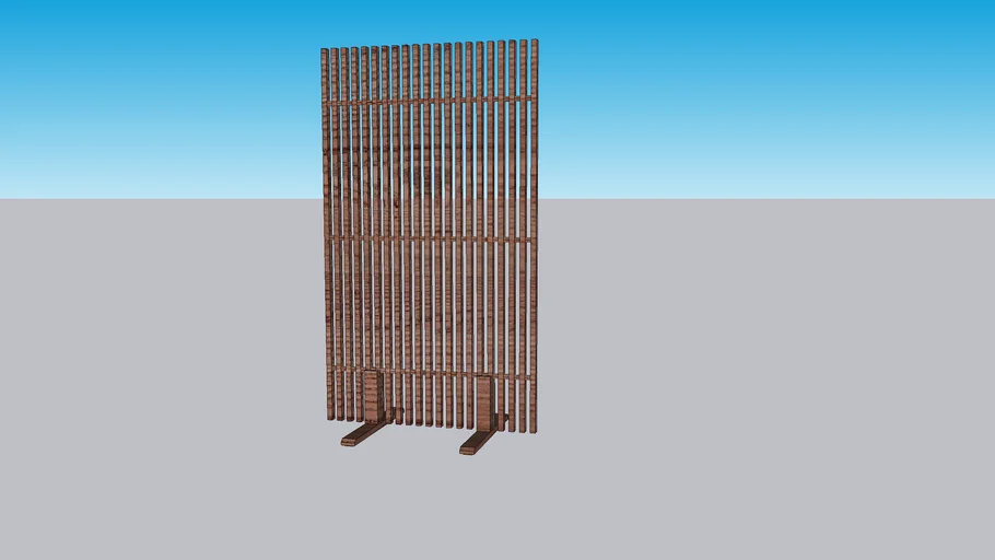 NÄMMARÖ Privacy screen, light brown stained indoor /outdoor, 140x80x50 cm