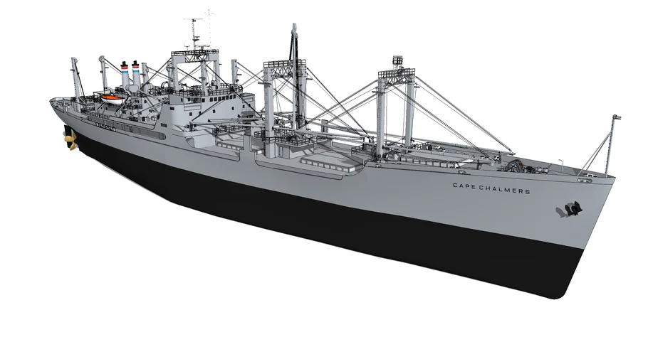 Military Cargo Ship ''Cape Chalmers'' (ORIGINAL)