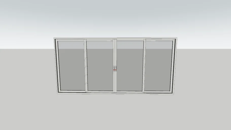 Janela de esquadria - 4 folhas VRAY