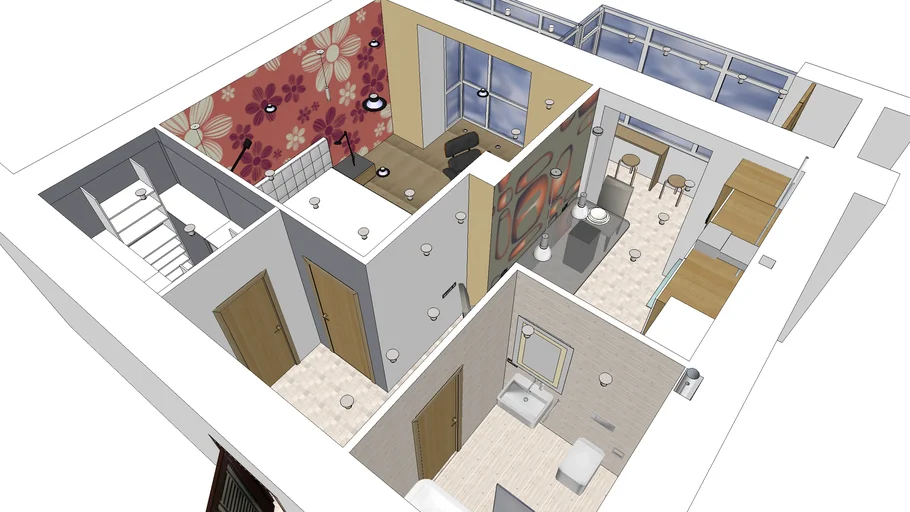 Apartment is 46 square meters 3