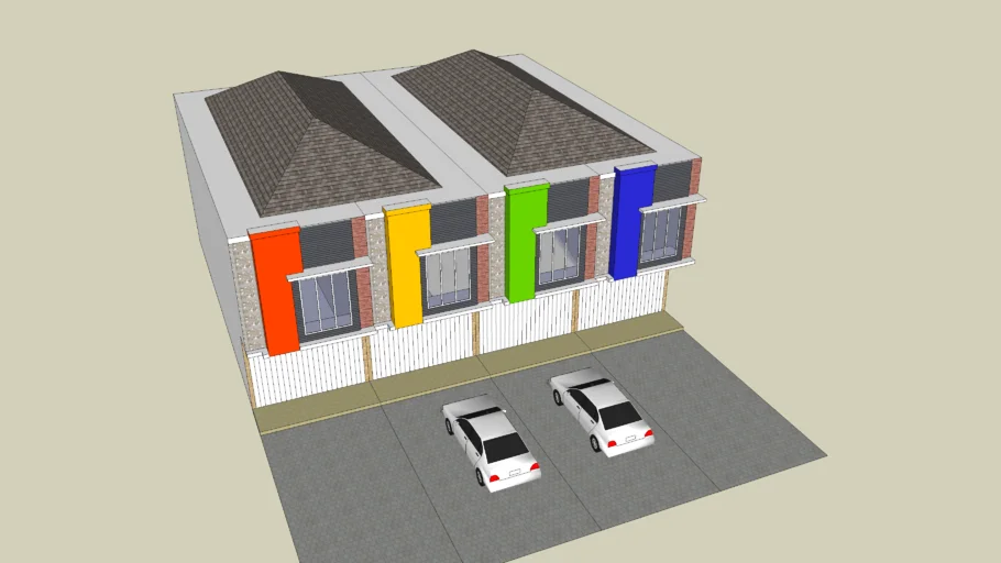 Desain Ruko Sederhana | 3D Warehouse