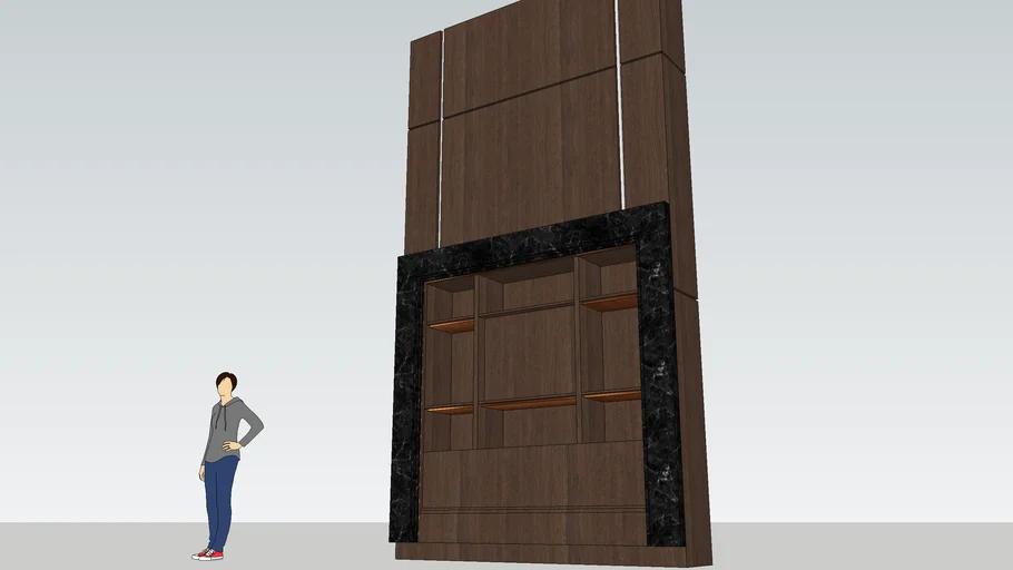BUILT-IN DISPLAY CABINET_DOUBLE VOLUME