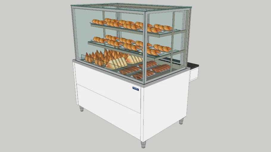 BALCÃO VITRINE ALTO ESTUFA VISION 1200 SALGADOS PADARIA