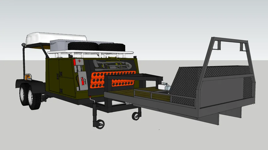 Tandem Dual Axle Gooseneck Trailer for Expedition