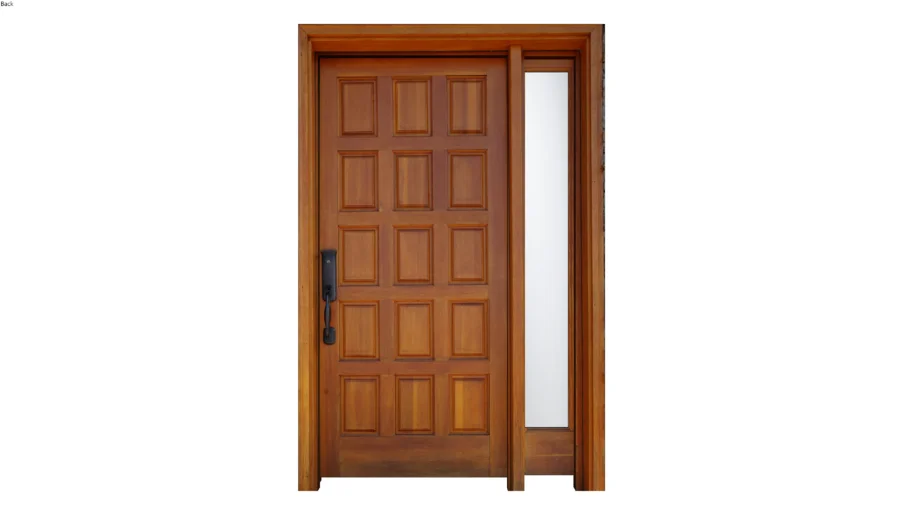 Door Wood 5 - Closed