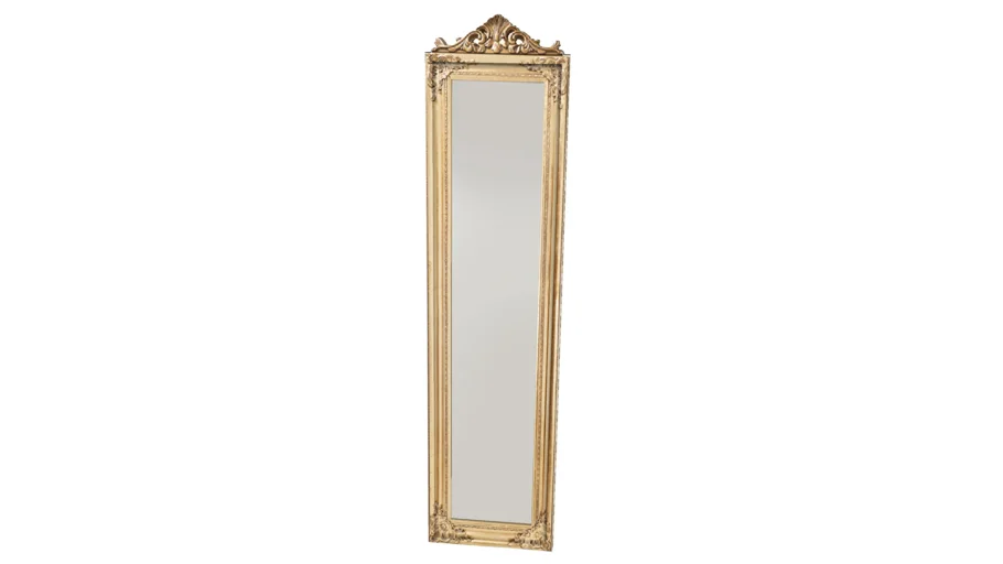 70133 Standing Mirror Baroque Gold