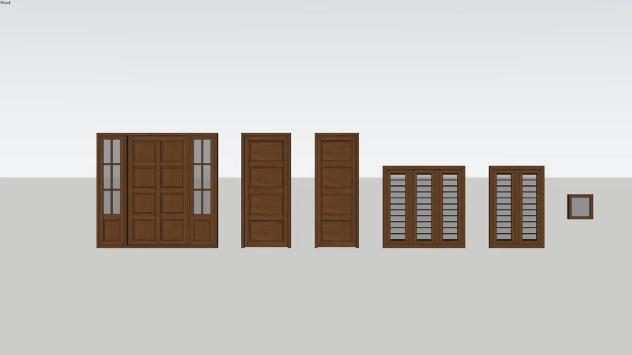 Door & Window -Solid Wood.skp