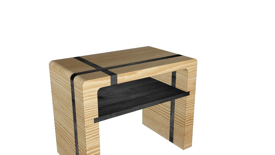 wood side table