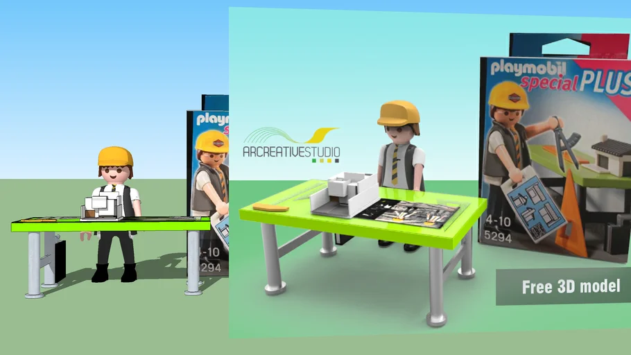 Playmobil arquitecto por arcreativestudio
