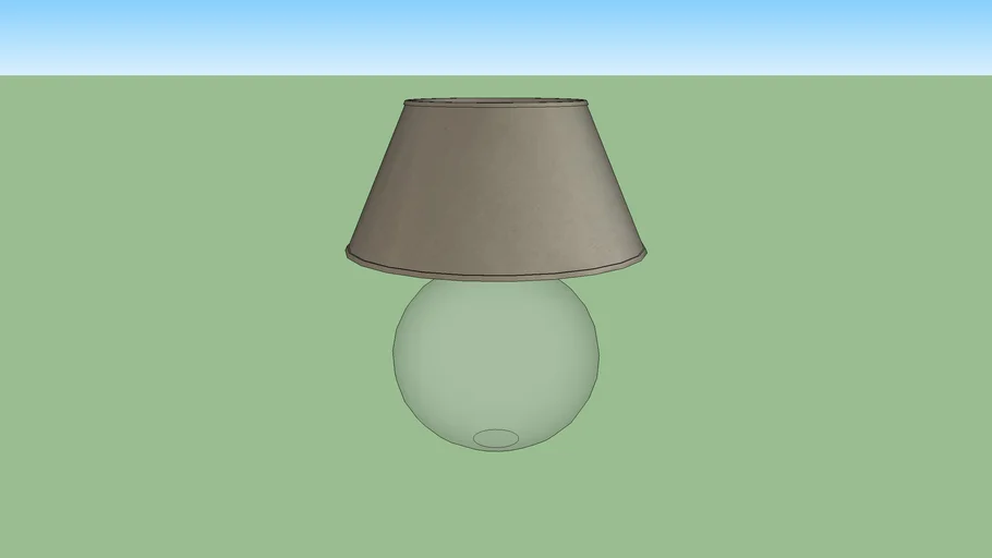 Glass table lamp