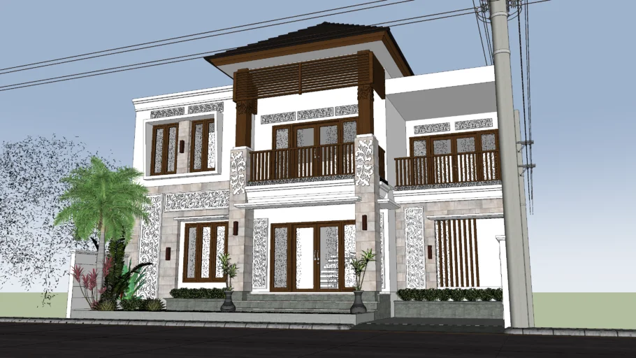 Rumah Tropis Minimalis - Tropical Minimalist House (Bali Style)