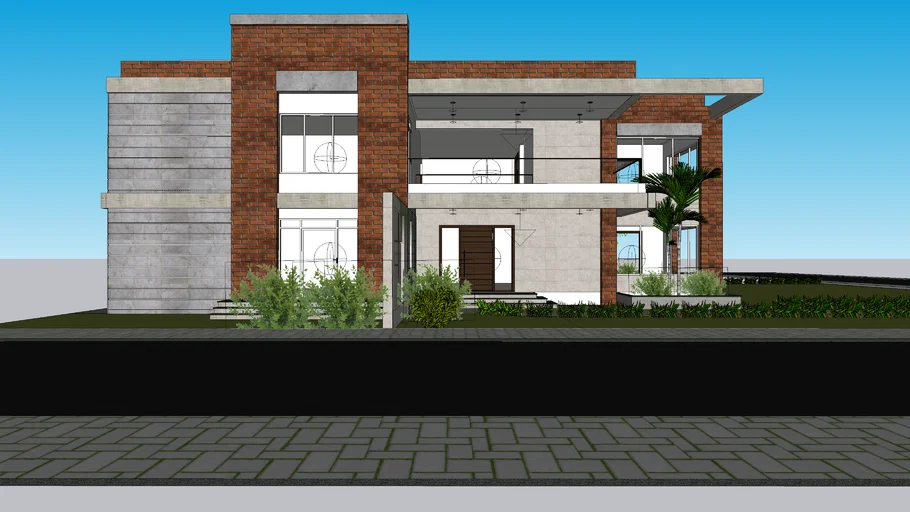 super modern exterior duplex building