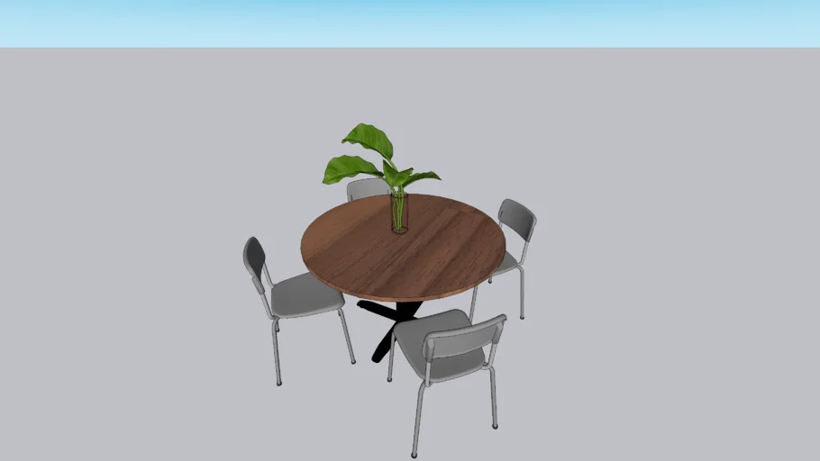 comedor circular sencillo