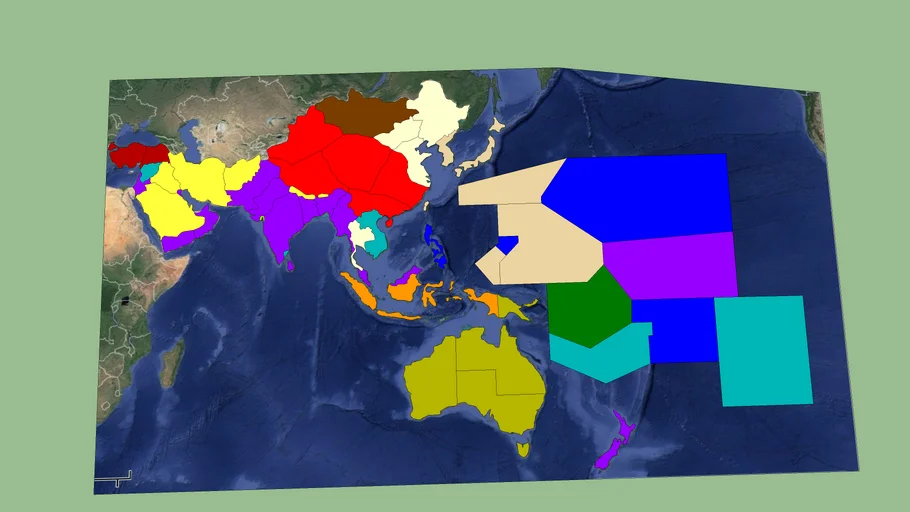 mapa de Asia-Oceania