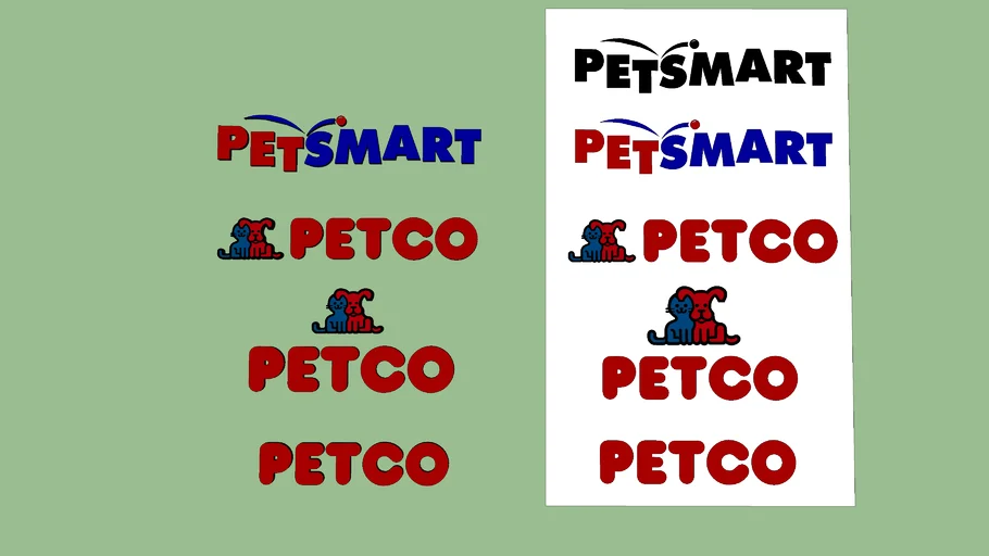 Petco & PetSmart Logo Signs