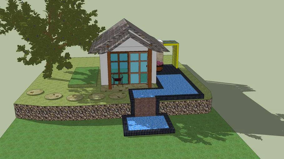 Camp Burabod Farmstead Tropical Villa with private pool | 3D Warehouse