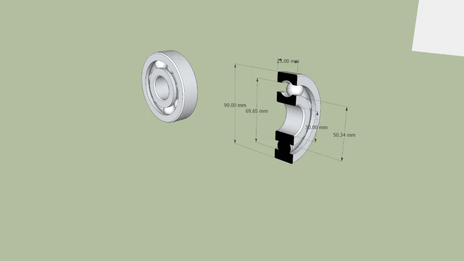 SKF 6406 Deep groove ball bearing