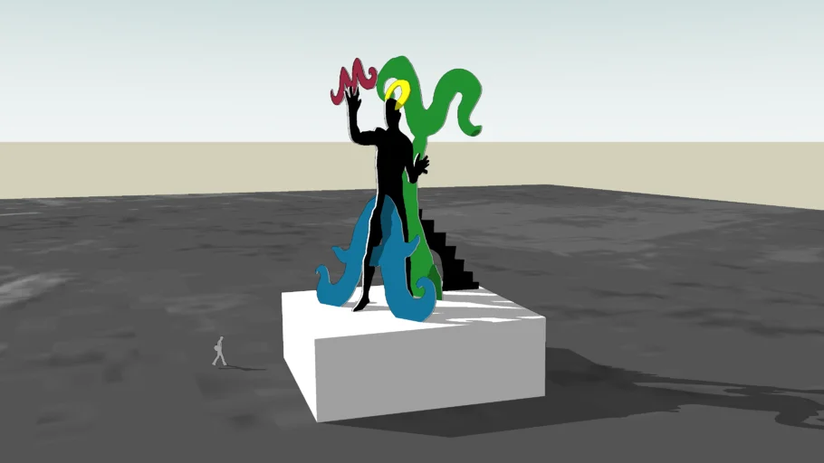 modèle d'une sculpture réalisée à Taiwan en 2003 par Moya