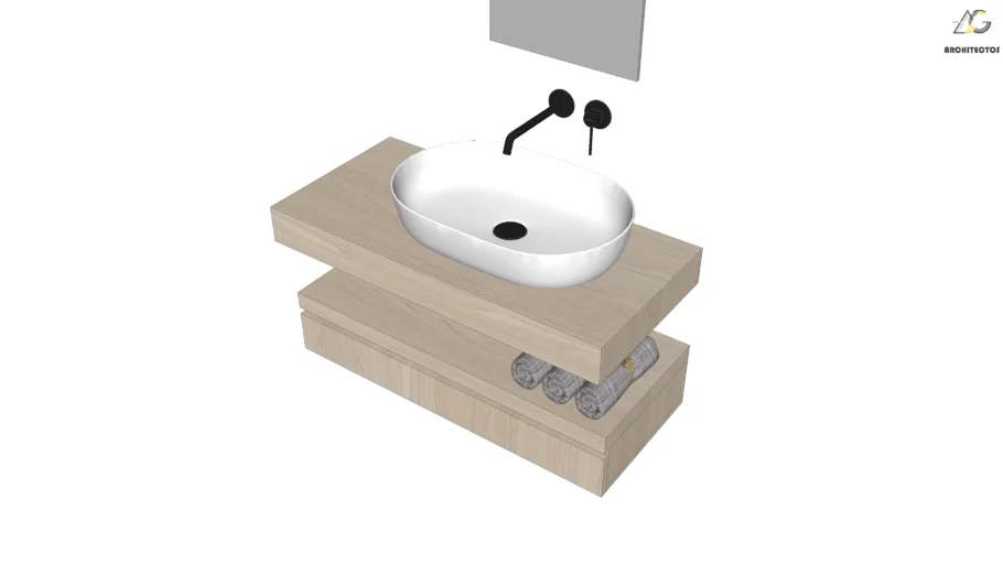 Composizione Lavabo, washbasin