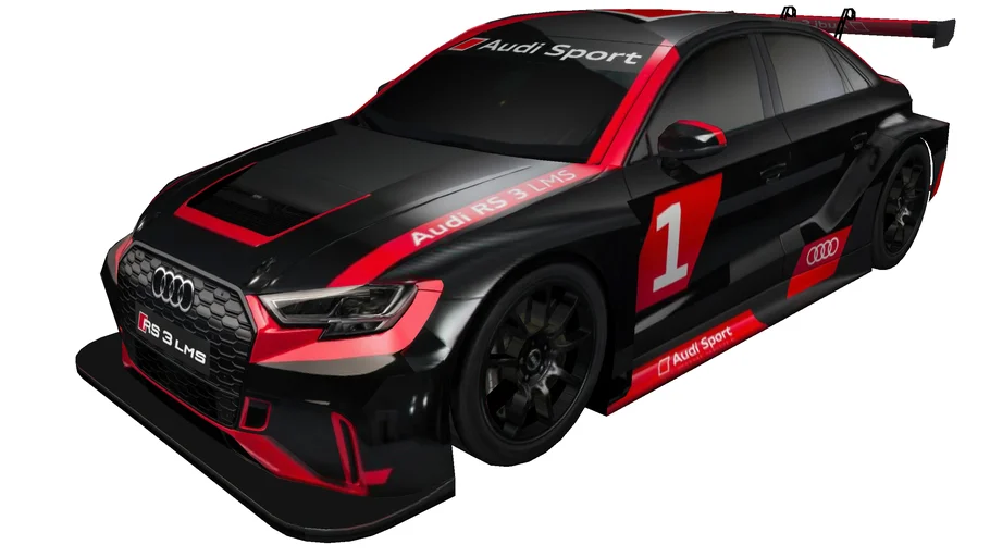 Audi RS3 LMS (low poly)