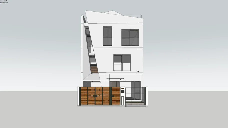MODERN HOUSE 3D SKETCHUP MODEL / ENSCAPE FREE DOWNLOAD
