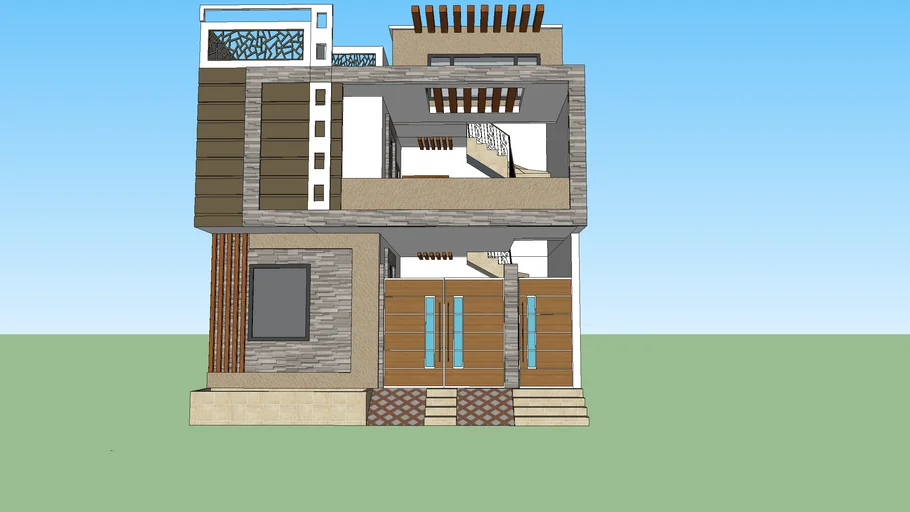 120sq yards house elevation
