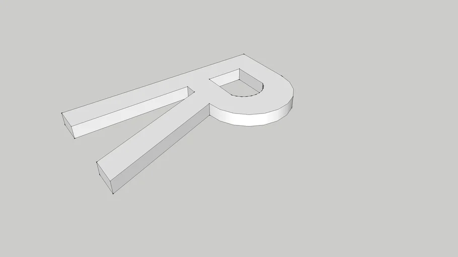 Letter R | 3D Warehouse