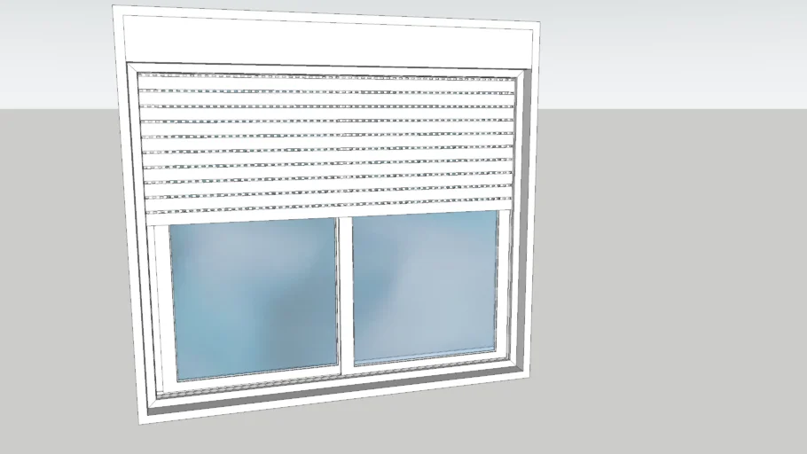 Esquadria de PVC com Persiana 1,17 m x 1,50 m boa qualidade
