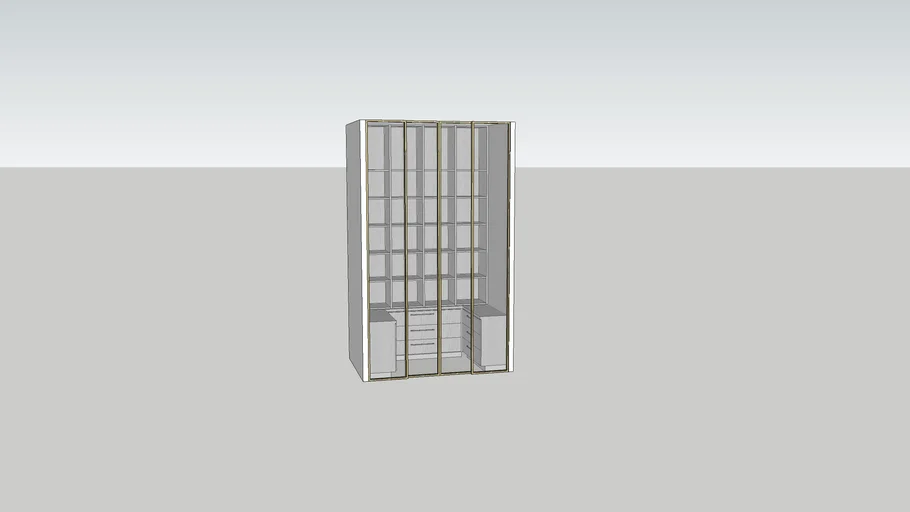 walk in closet for handbag storage