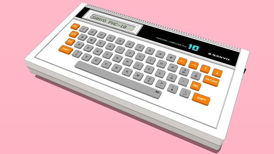 SANYO Personal computer PHC 10 1982Japan - Model - 3D Warehouse