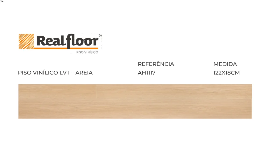 PISO VINÍLICO LVT – AREIA -REFERÊNCIA AH1117