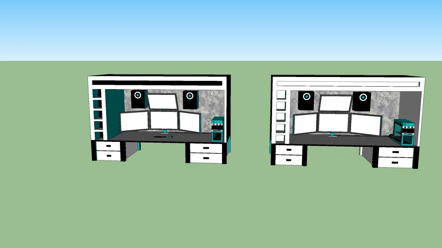 gaming setup | 3D Warehouse