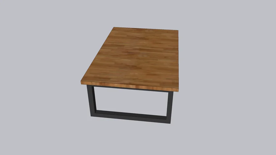 mesa de centro tipo industrial