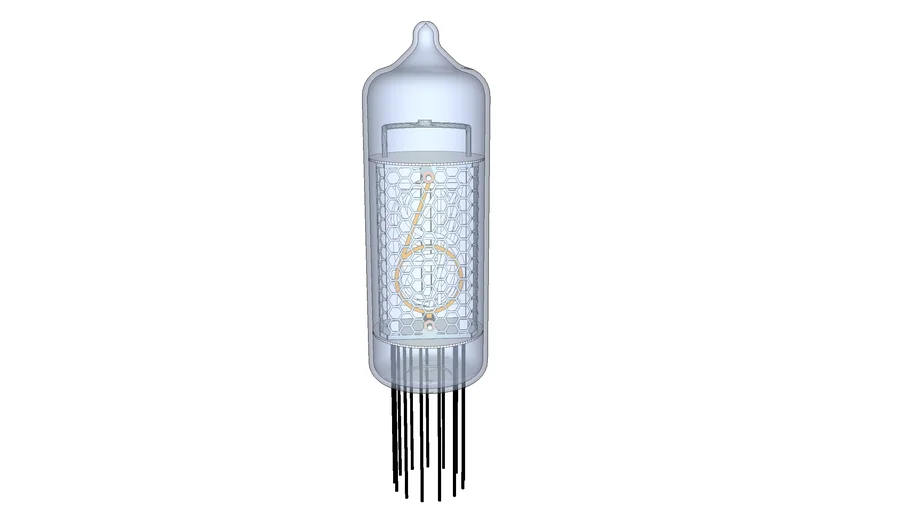 Газоразрядная индикаторная лампа ИН-14 Никси / a gas discharge indicator lamp IN‑14 Nixie