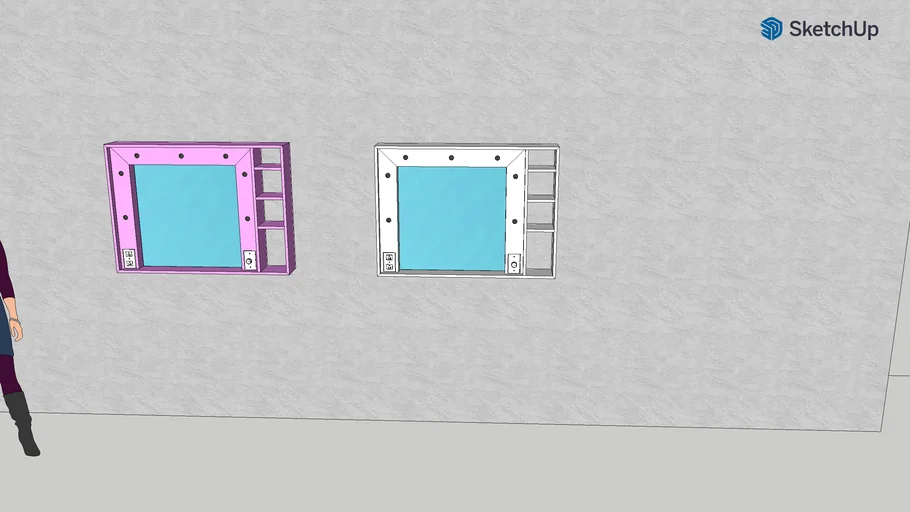 Wall Vanity Mirror - HS - | 3D Warehouse