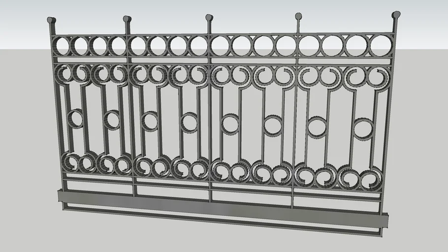 6.Curved Balcony railing