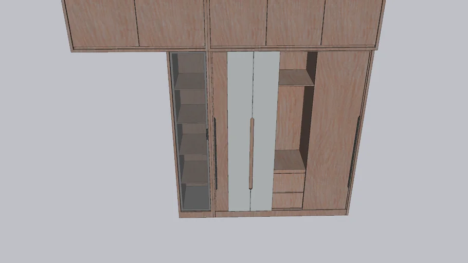 Wood Sliding Wardrobe