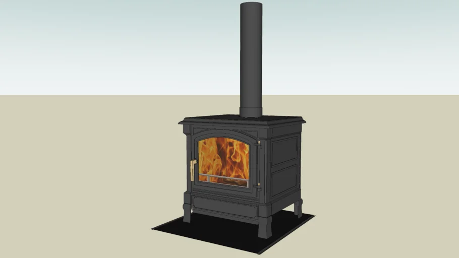 Solid Fuel Log Burner Stove