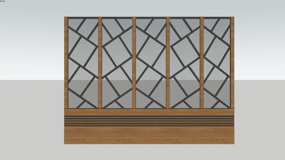 Glass Wooden Partition