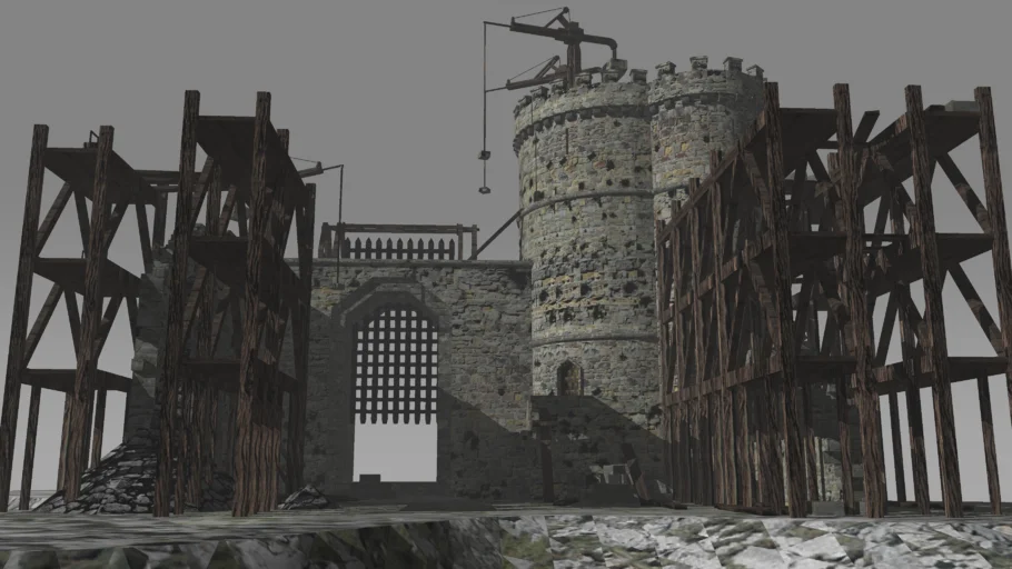 Castle under construction
