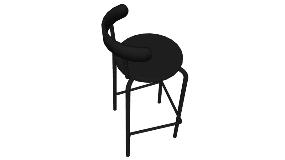 YNGVAR bar chair black