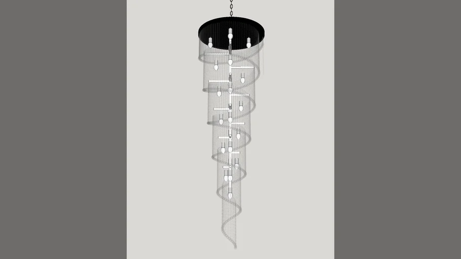 LUSTRE DE CRISTAL TRANSPARENTE 26 LÂMPADAS AD
