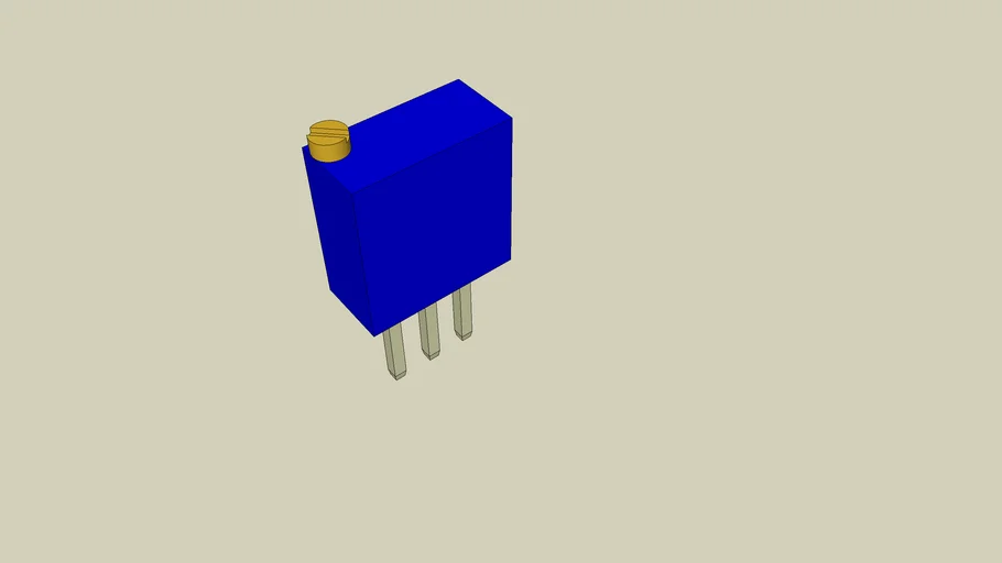 Precision potentiometer | 3D Warehouse